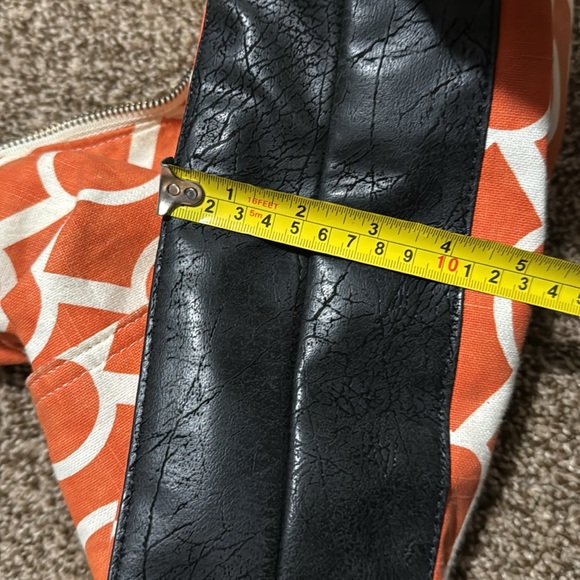 Rebekah Scott Designs orange patterned purse - Picture 9 of 11